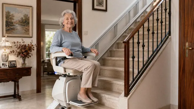 Silla salvaescaleras instalada en una escalera recta